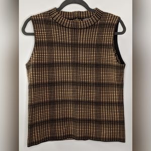 Vince Camuto Petite Medium sleeveless sweater zip